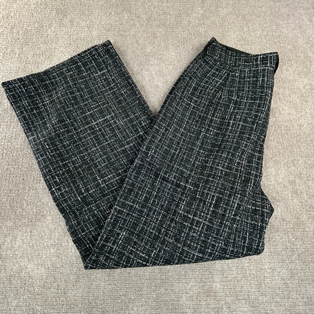 Commense Pants Womens Medium Multi Palid Wide Leg Pleated High Rise Regular Fit‎